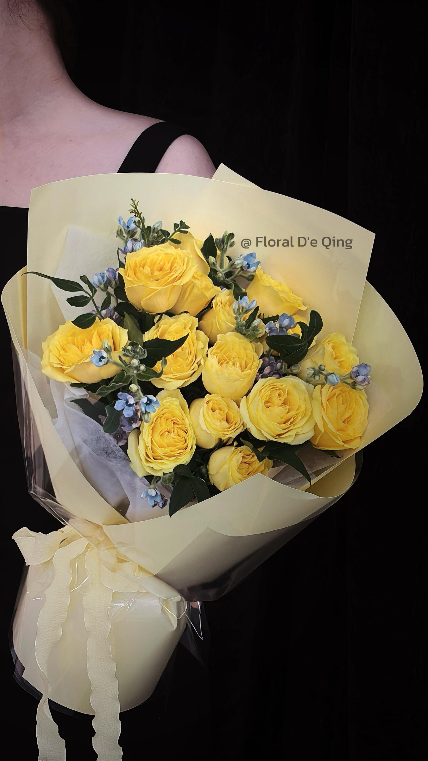 Lemon Sky Rose Bouquet (HB 51)