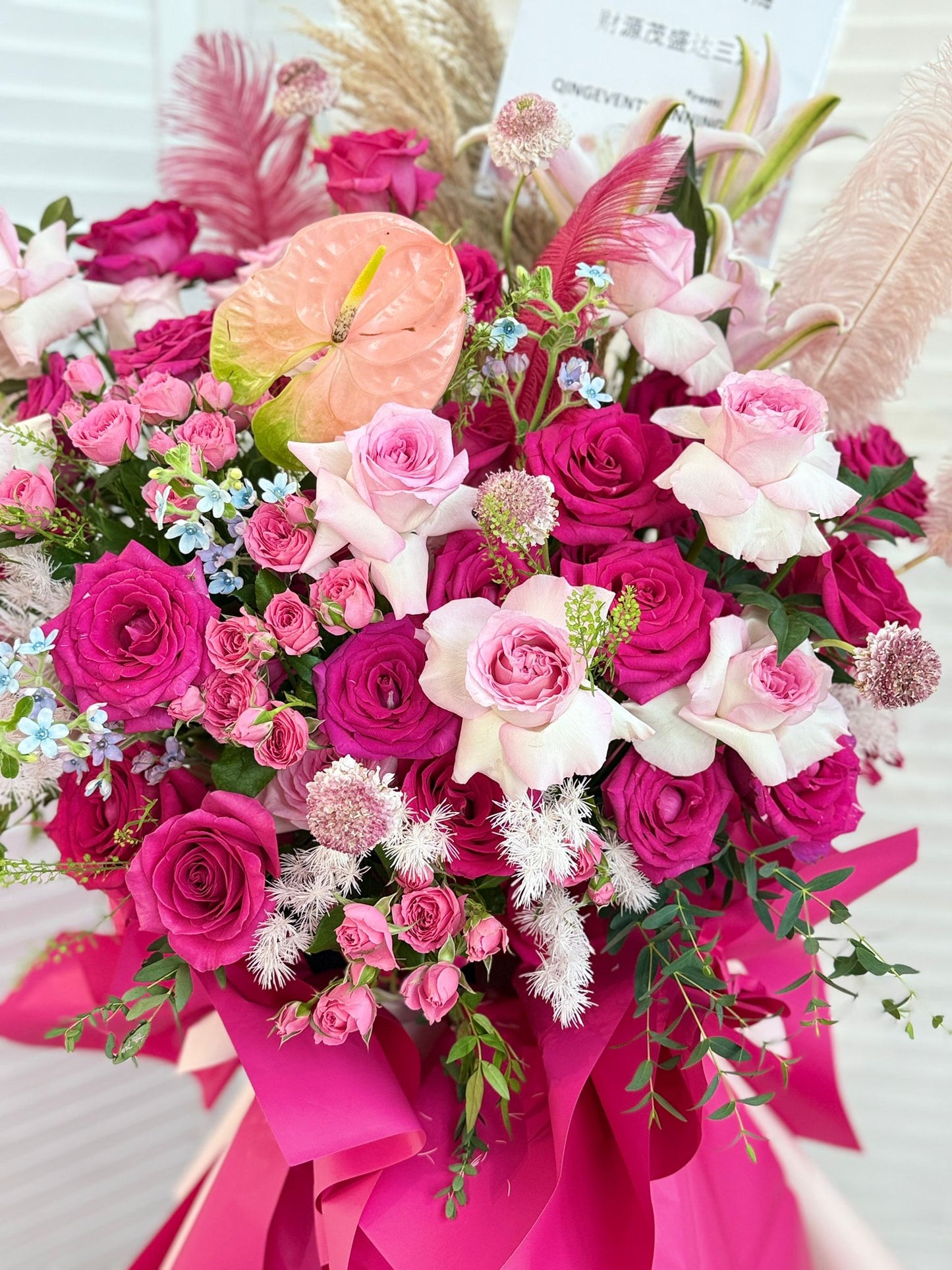 Magenta Grand Opening Flower Stand (KM 07)