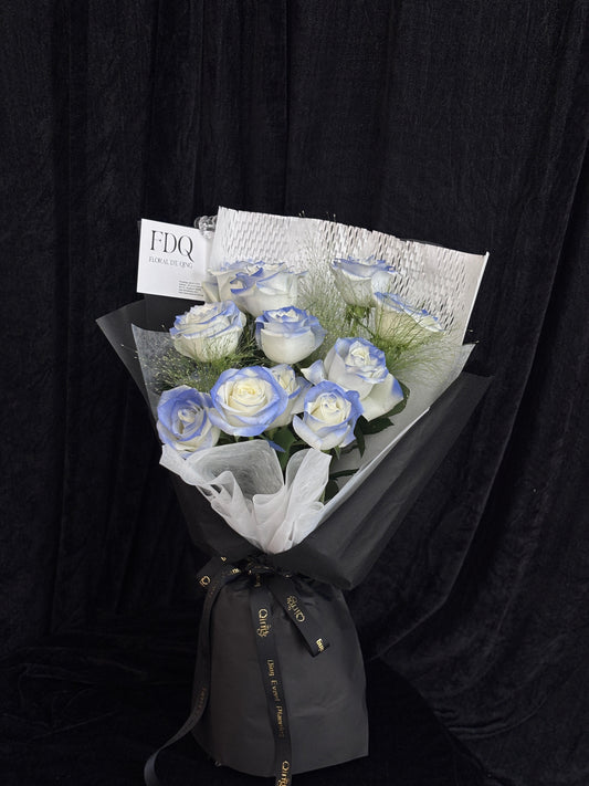 Midnight Frost Rose Bouquet (HB 49)