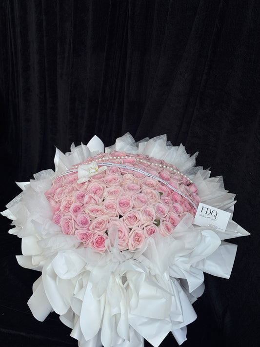 99 Pink Lychee Roses (HB 45)