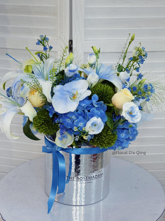 Ocean Breeze Round Box Table Flower (RBF 18)