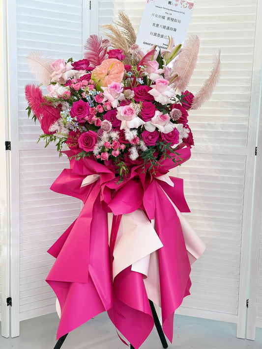 Magenta Grand Opening Flower Stand (KM 07)