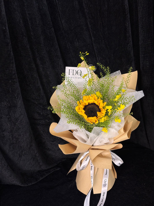 Korea Style Mini Size Sunflower Bouquet (HB 46)